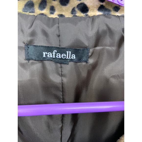Rafaella Animal Print Plush Fitted Topper Jacket - Picture 3 of 7
